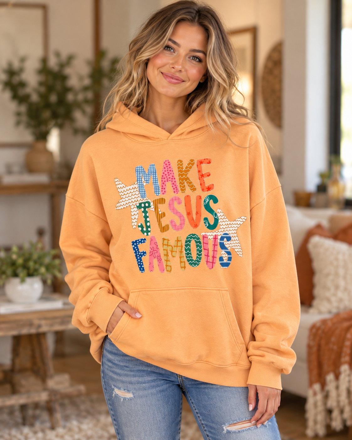 Make Jesus Famous Fits Large to XXL