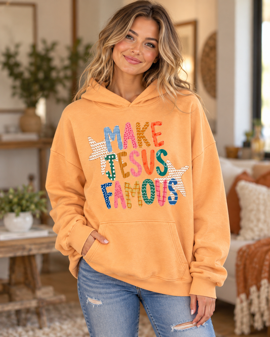 Make Jesus Famous Fits Large to XXL