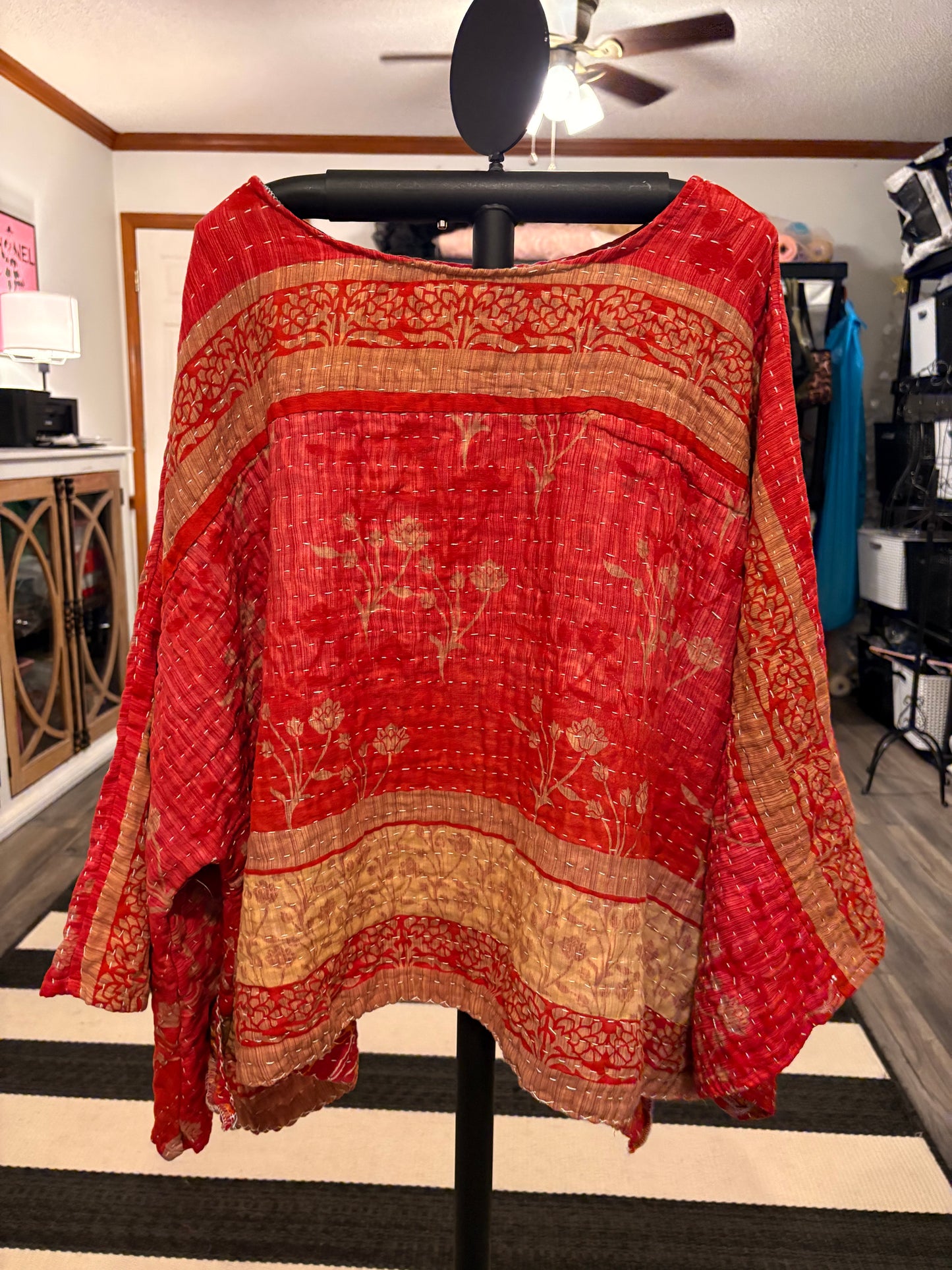 Callie Kantha Top One Size Fits a Small to XXL