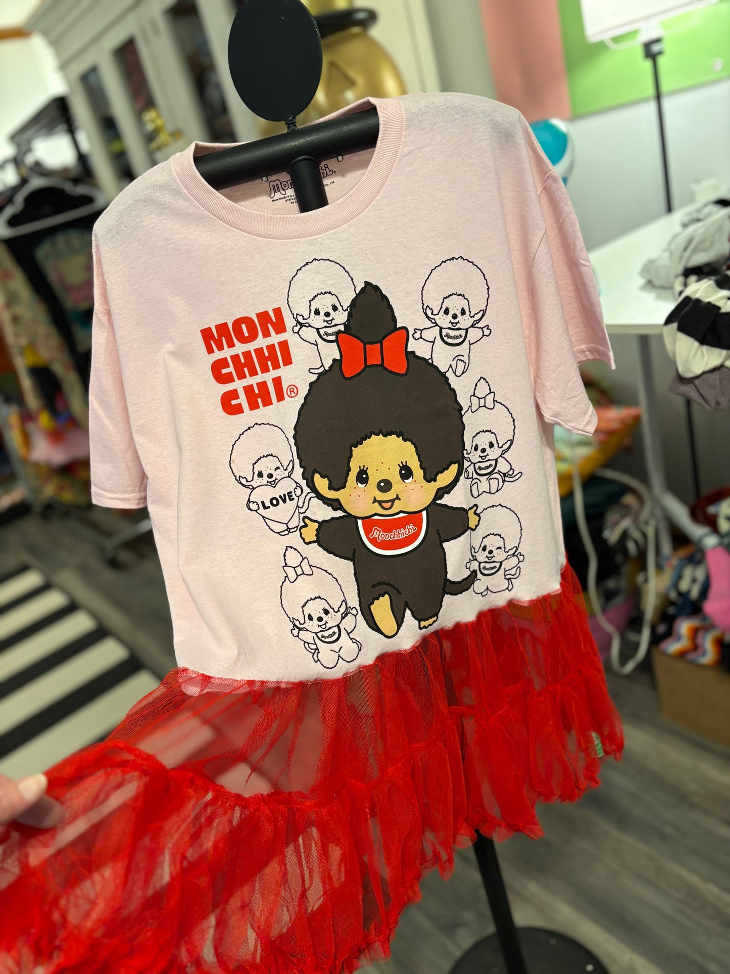 Mon Chi Chi Rockstar Tutu Tee One Size Fits a Small to Large