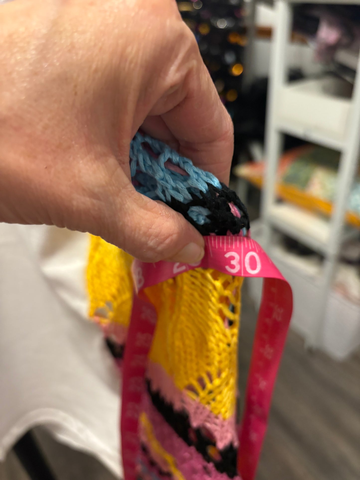 Adore Him Upcycled Crochet Sweater Tee One Size Fits A Small to 2XOversized