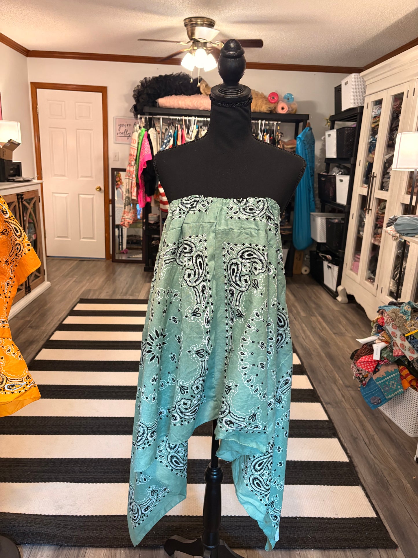 Sage Bandana Skirt Fits a Small to 3X