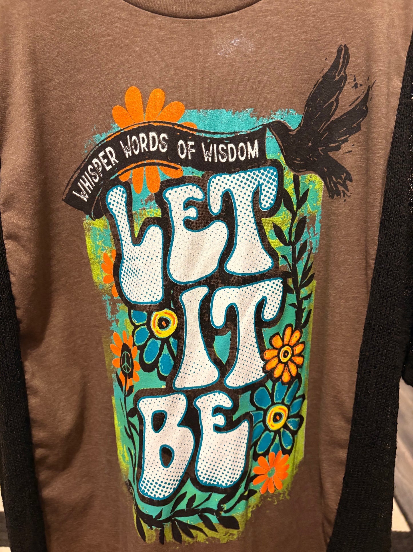 Let It Be Mesh Sweater Tee One size fit Small to XXL