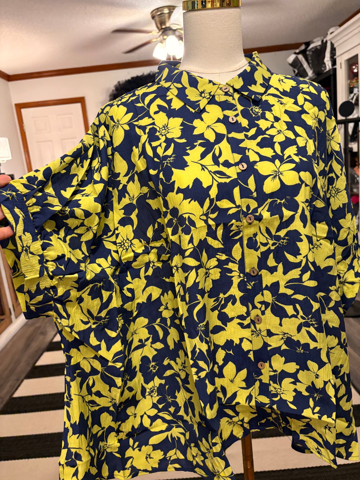 Electric Green Blouse Large