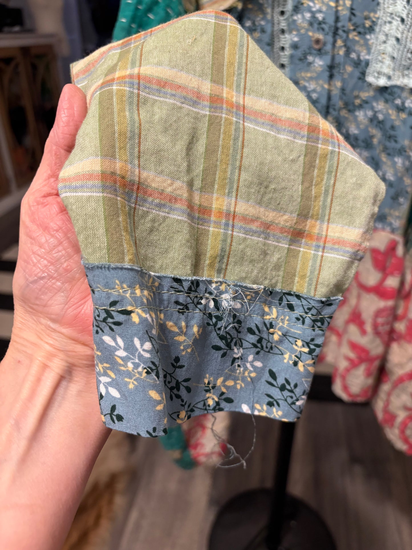 Ophelia Upcycled Vintage Kantha Dress/Long Shirt One Size Fits Most