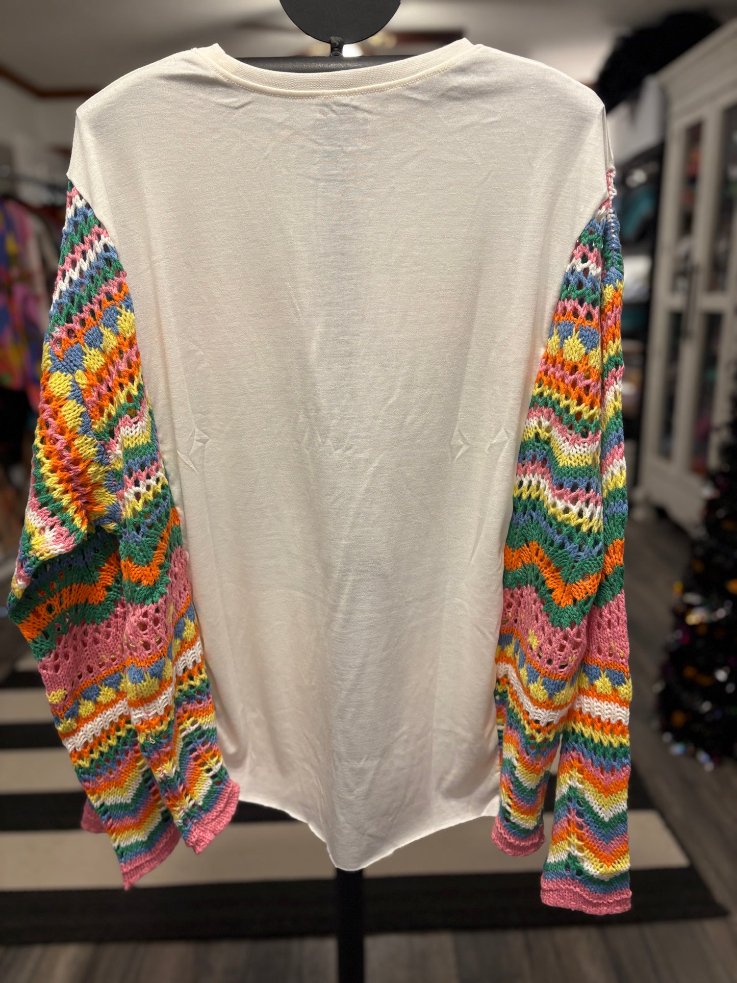 Kiss Upcycled Drop Sleeve Sweater One Size Fits a Small to XL