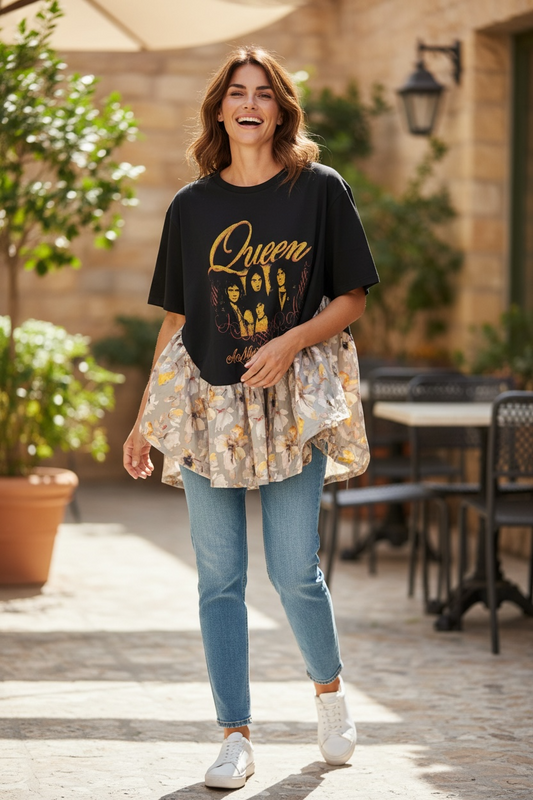 A Night At The Opera Rock Angel Poncho One Size Fits a Small to 3X Oversized