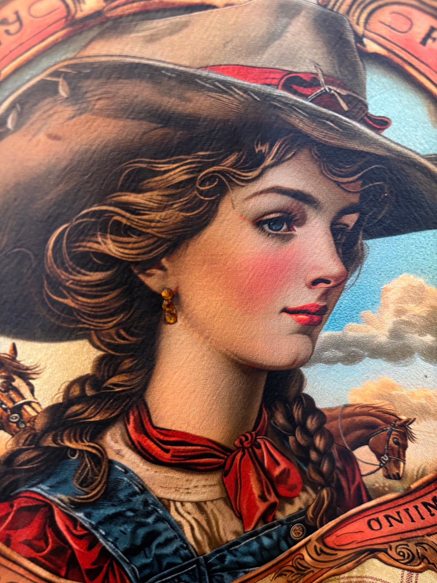 Country Life Upcycled Ruffle Plaid Top OVERSIZED Fits a 2-3X