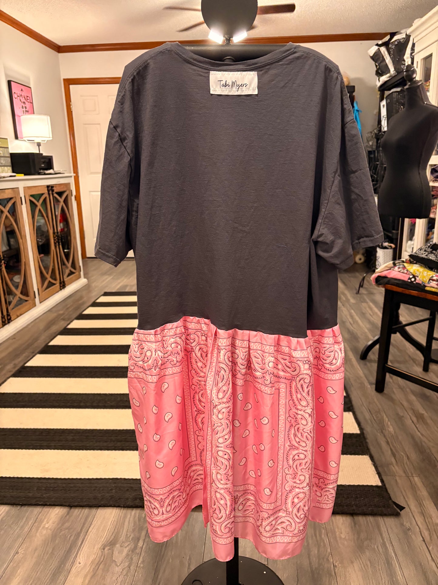 Woodstock Peekaboo Bandana Dress One size fits a Large to 3X