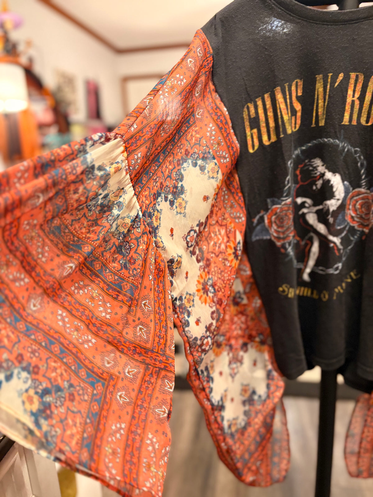 Sweet Child Upcycled Kimono Tee One Size Fits a Small to XL