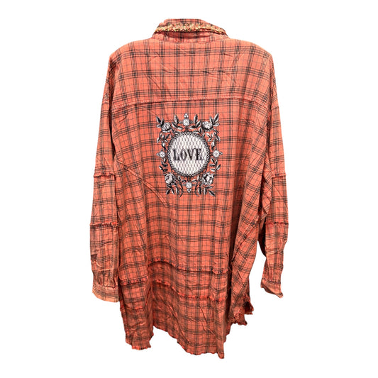 Love “Junk” Flannel Very Long Length One Size Fits an XXL-3X 16-20