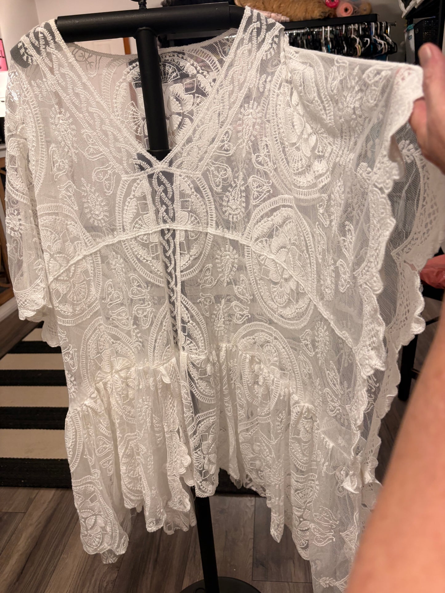 Lily White Upcycled Lace Top/Dress