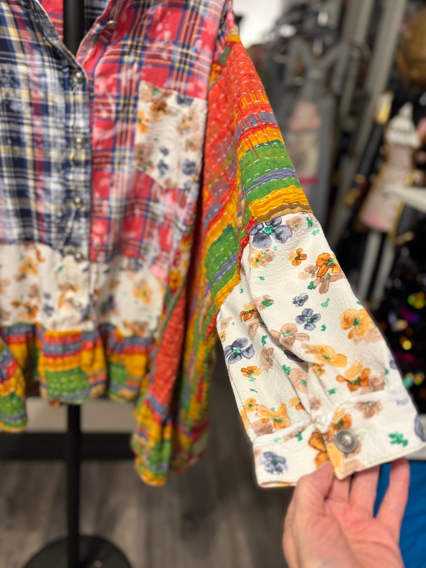 Violetta Upcycled Vintage Kantha Dress/Long Shirt One Size Fits Most