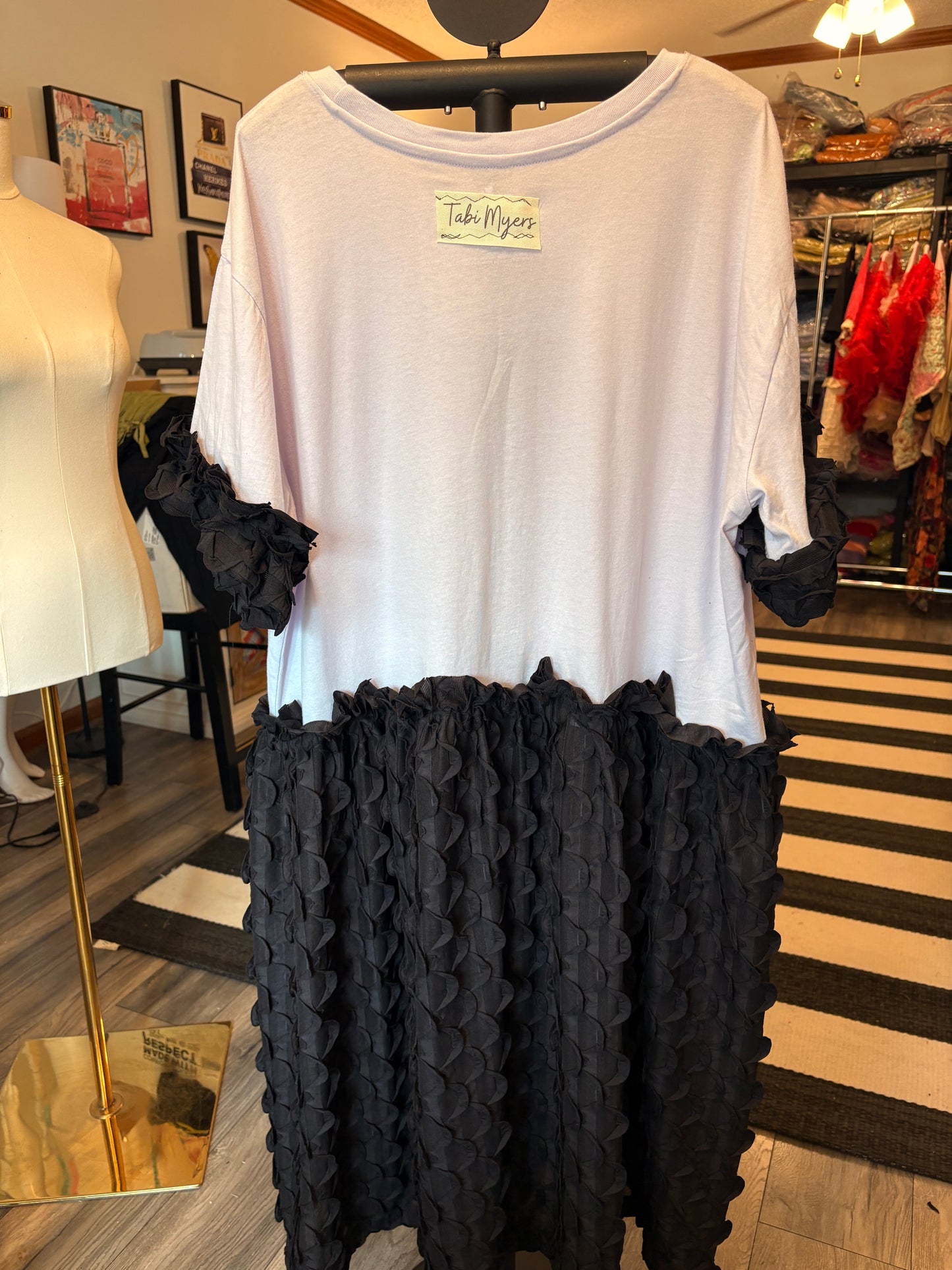 Woodstock Upcycled Rockstar Fairytale Dress One Size Fits an XL to 3X Oversized!