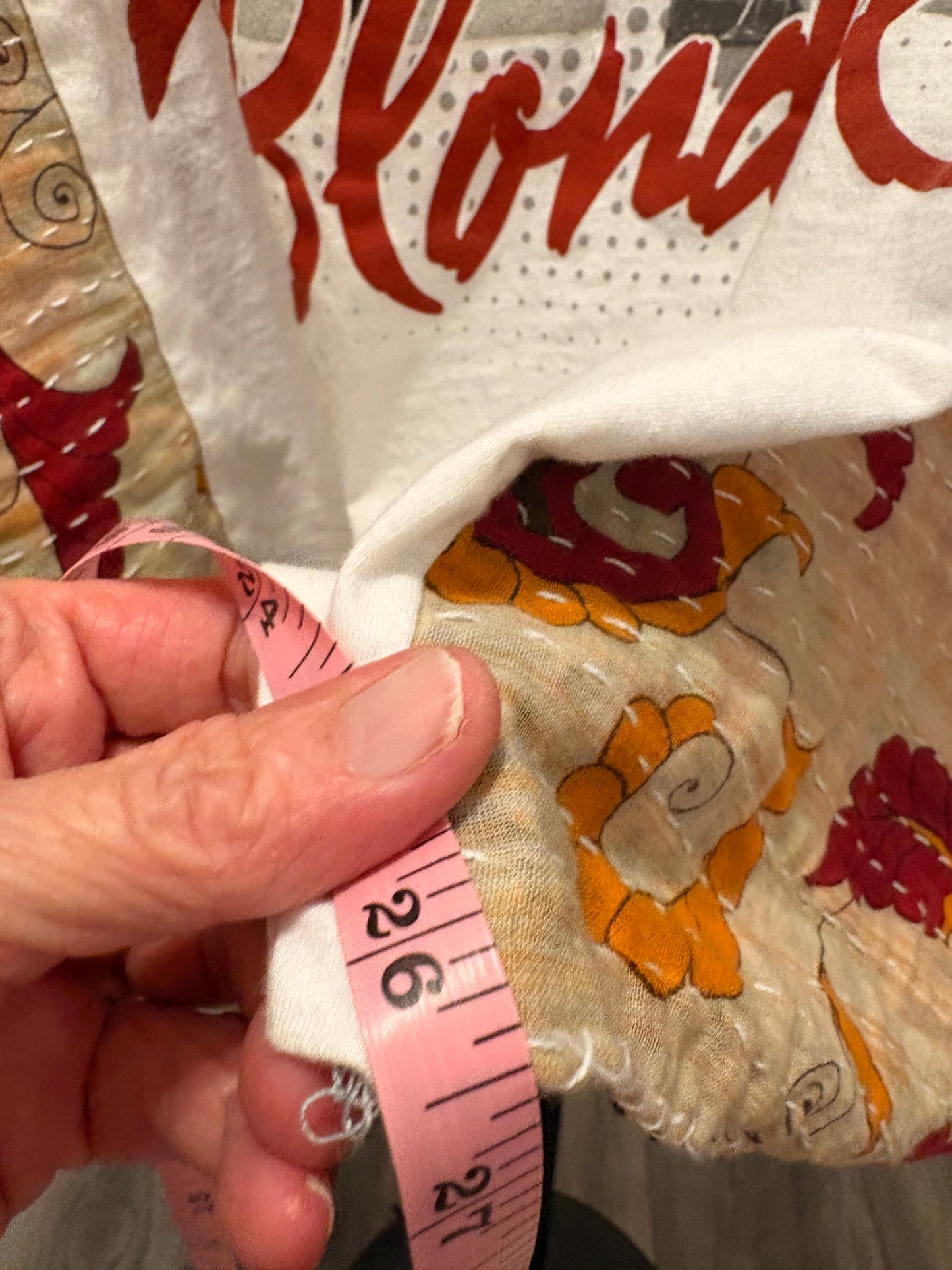Call Me Upcycled Kantha Poncho One Size Fits a Small to XXL