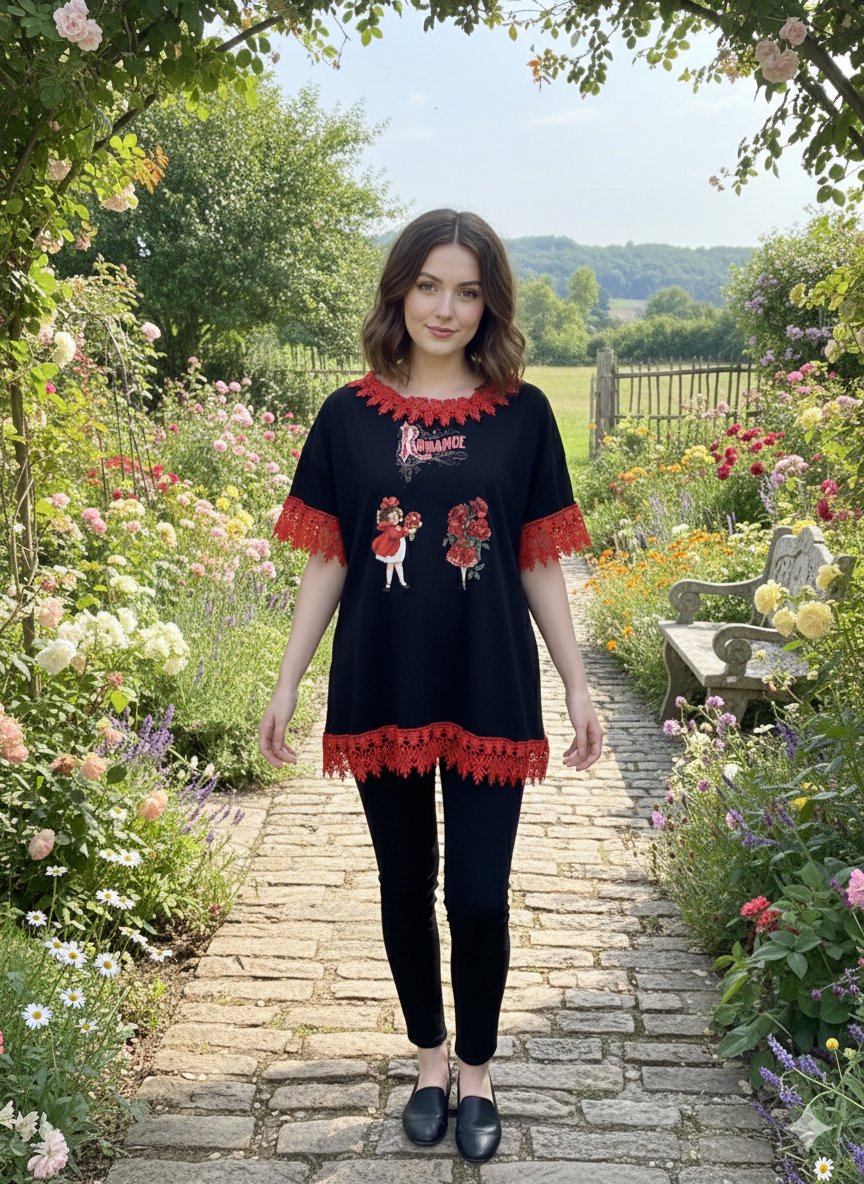 Romance “Junk” Tee One Size Fits a Medium to XL