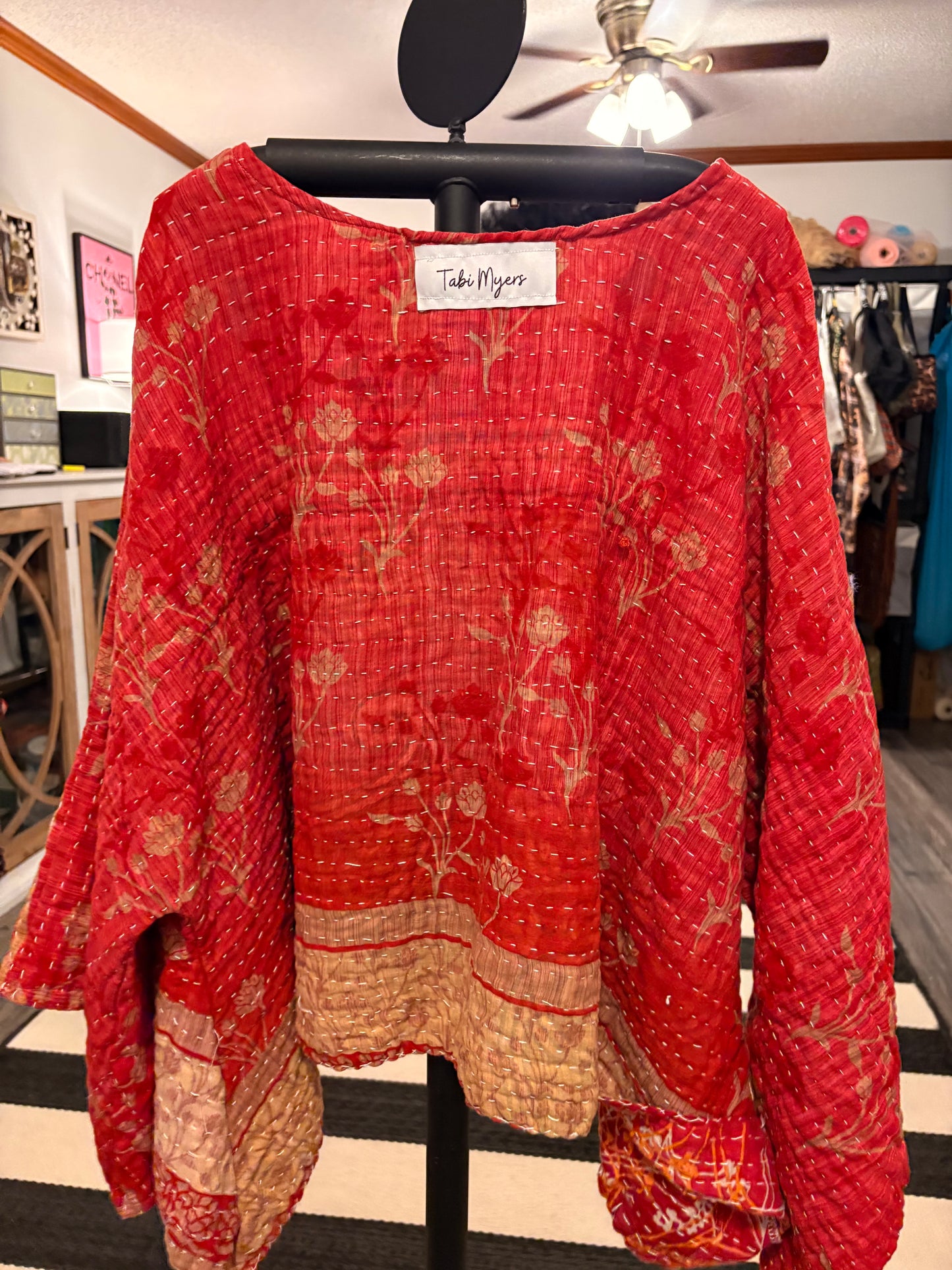 Callie Kantha Top One Size Fits a Small to XXL