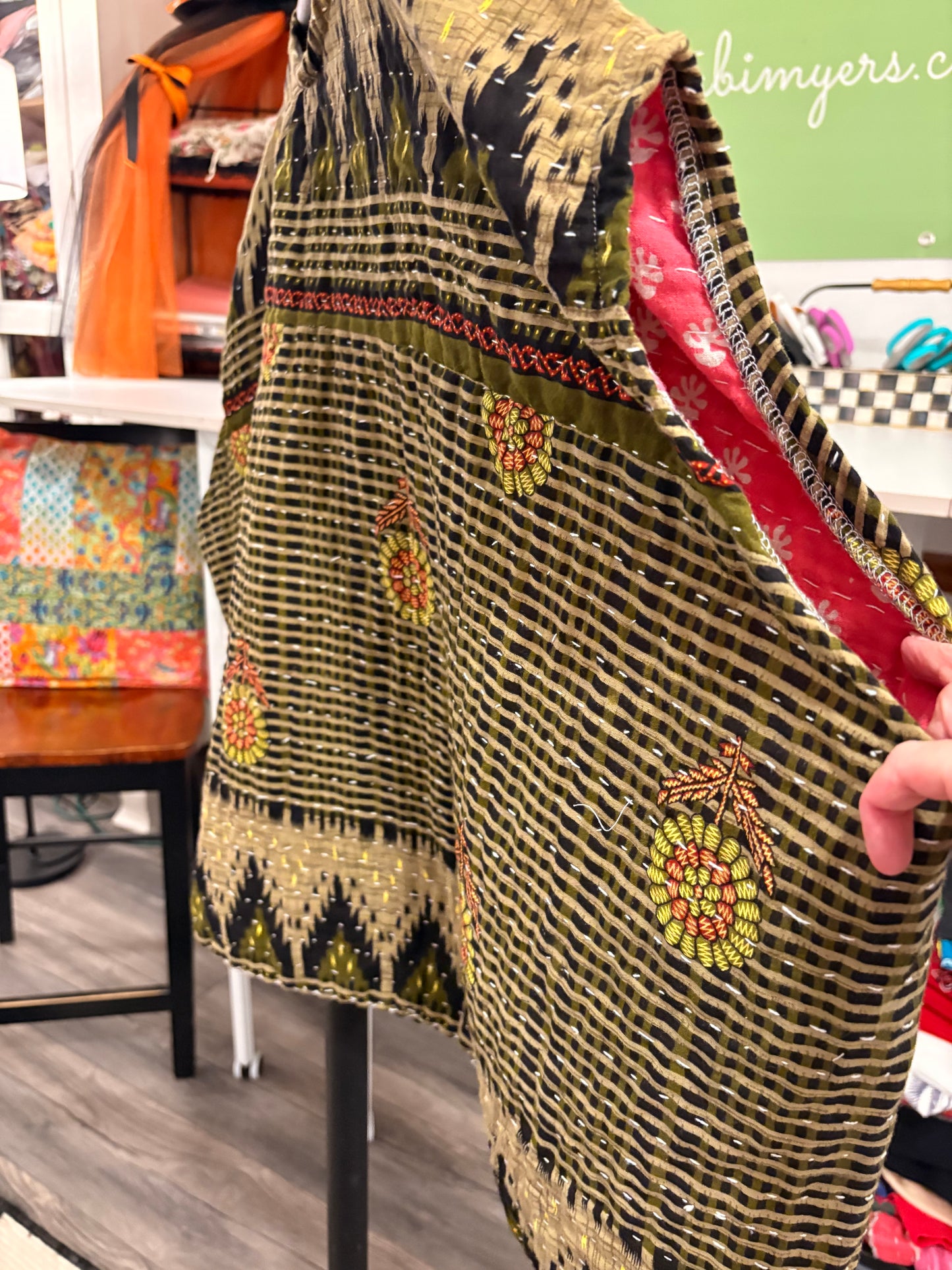 Mary Kantha Top One Size Fits a Large to 2X 10-18