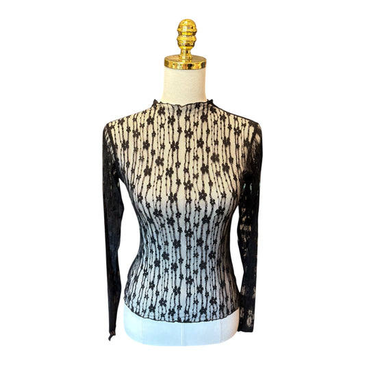 Barely Black Mesh Top