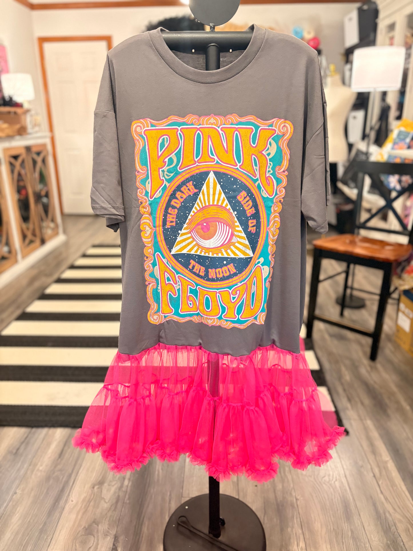 Pink Floyd Upcycled Rockstar Dress One Size Fits a Small to XL