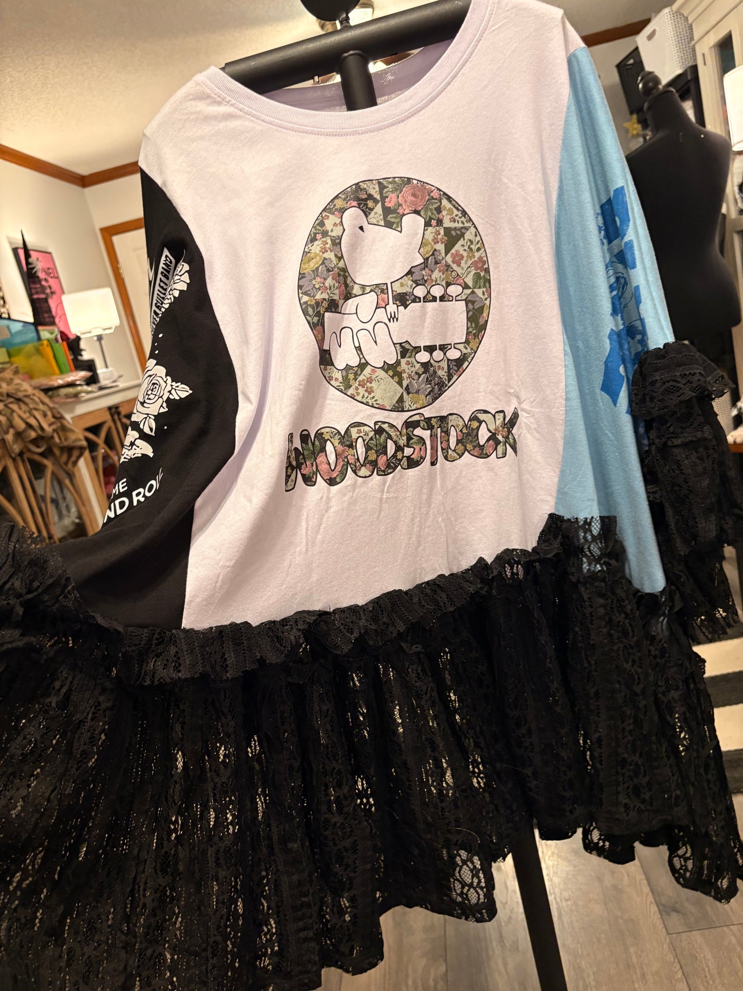 The Festival Upcycled Rockstar Fairytale Top One Size Fits a Small to 3X Super Oversized!