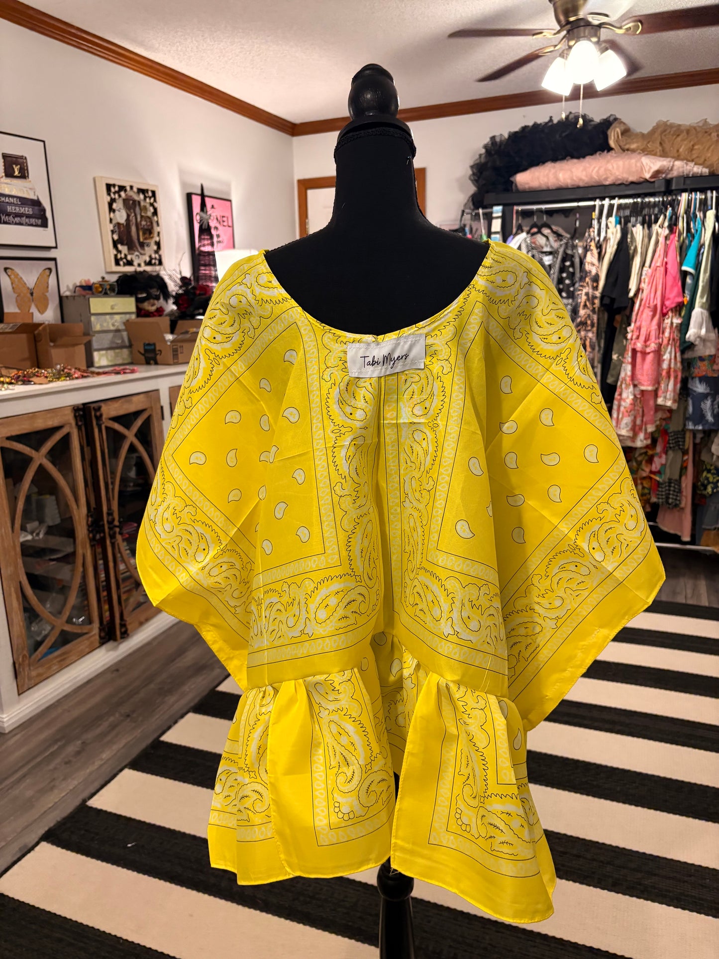 Hannah Bandana Top Fits a Small to 3X