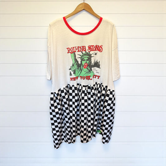 Rolling Stones Peekaboo Rockstar Dress One Size Fits Most