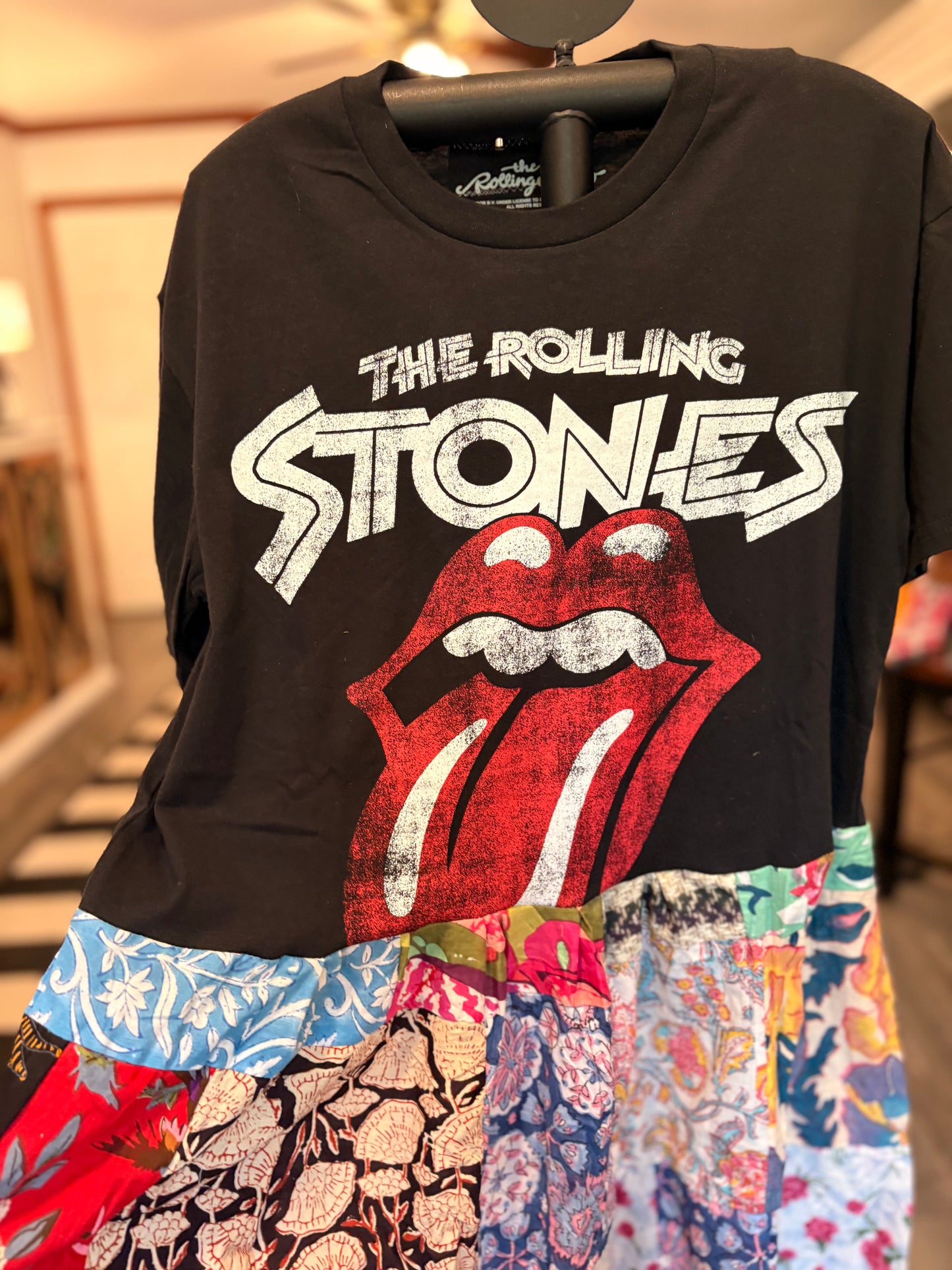 The Stones Upcycled Patchwork Dress One Size Fits a Small to XL