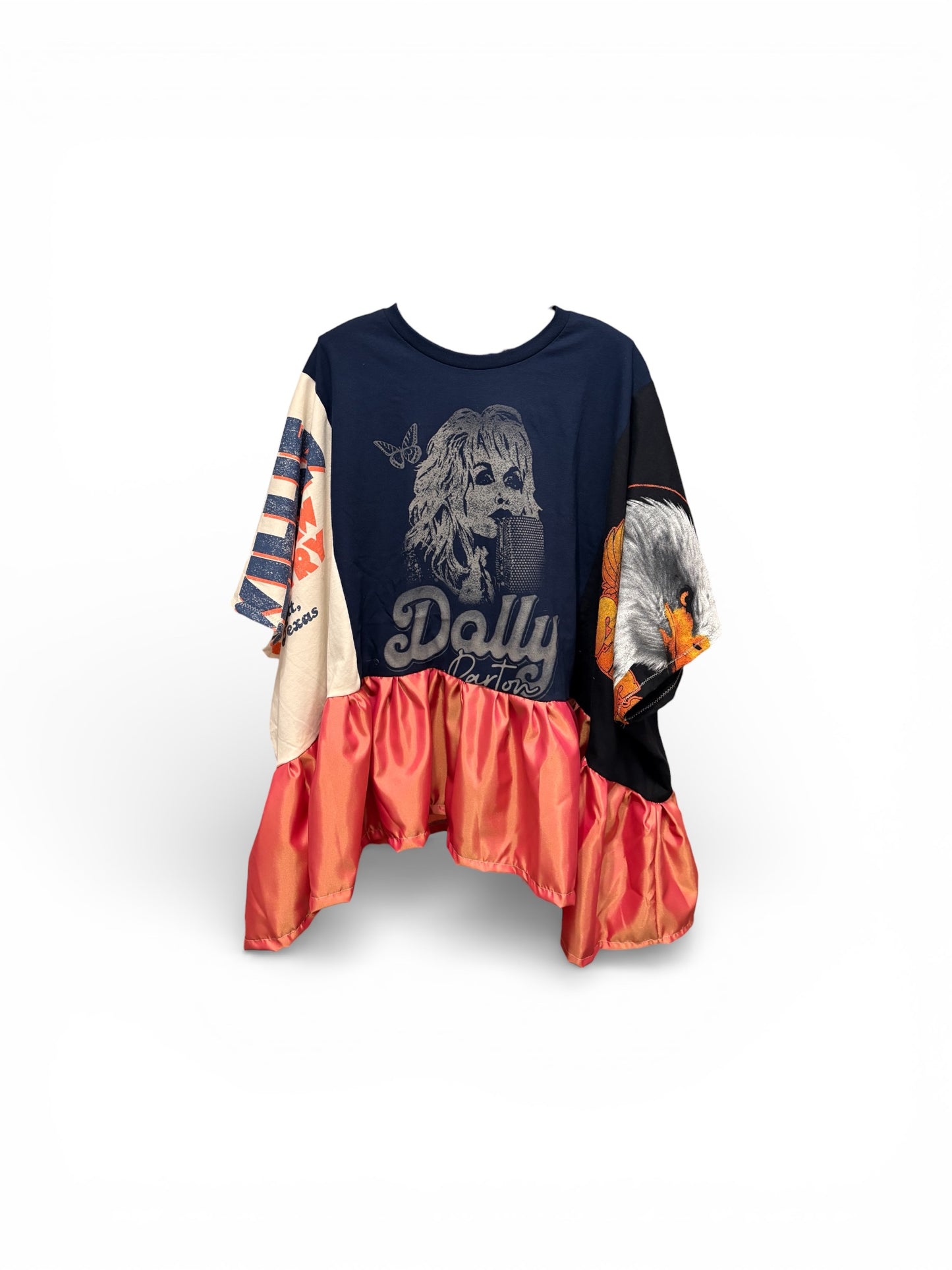 Country Legends Upcycled Rockstar Fairytale Top One Size Fits a Small to 3X Super Oversized!