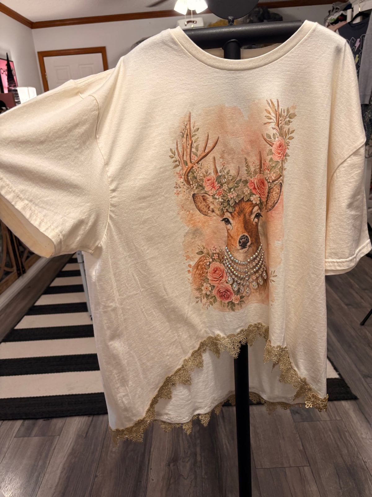 Hello Dear Hi/Lo Glam Tee One Size Fits a Small to XXL
