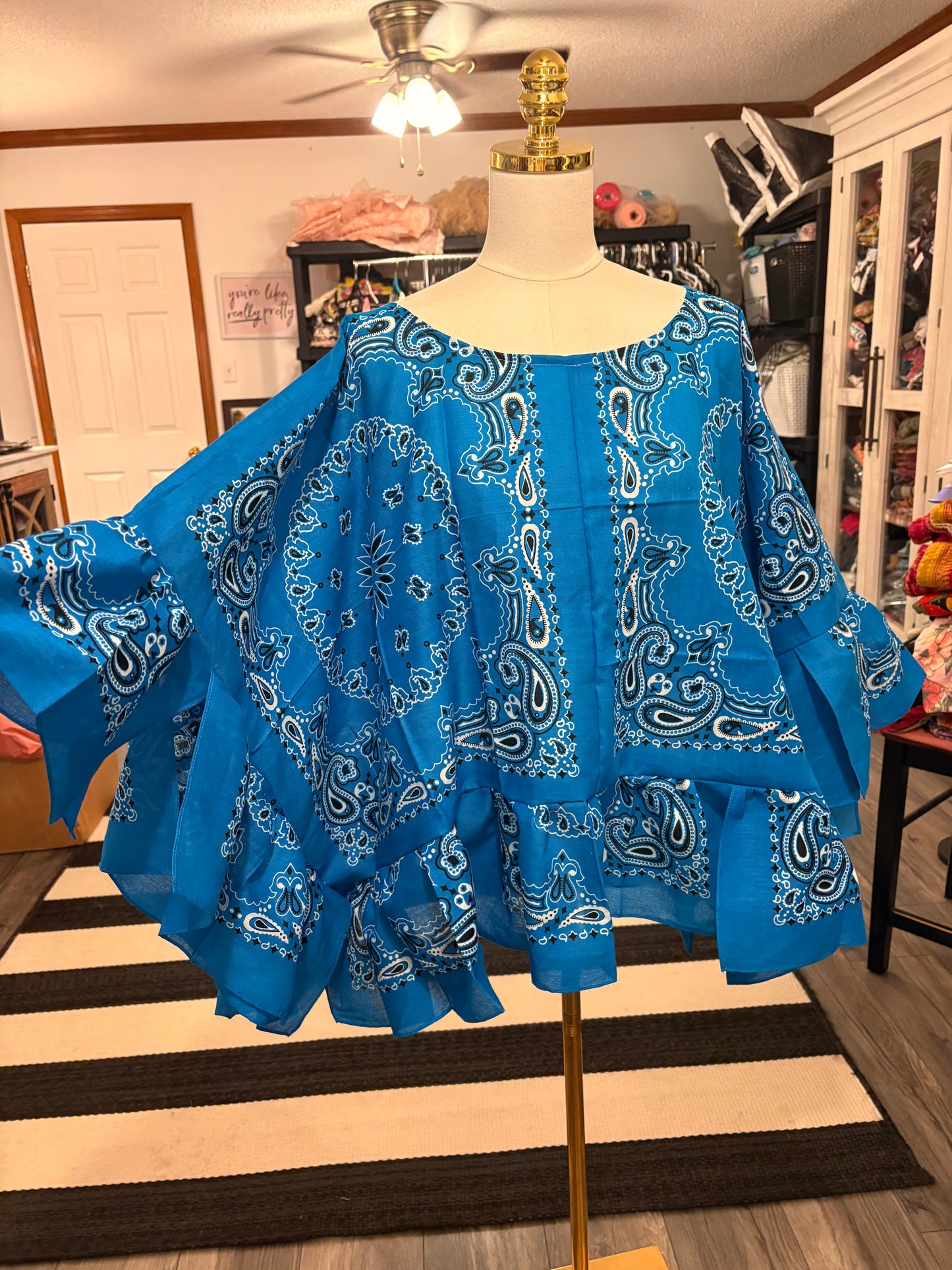 Laura Bandana Top Fits a Small to 2X