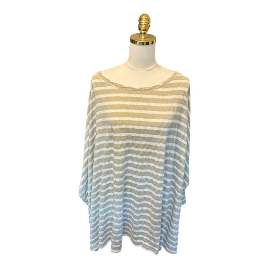 Easel Brand Sage Knit Boxy Top