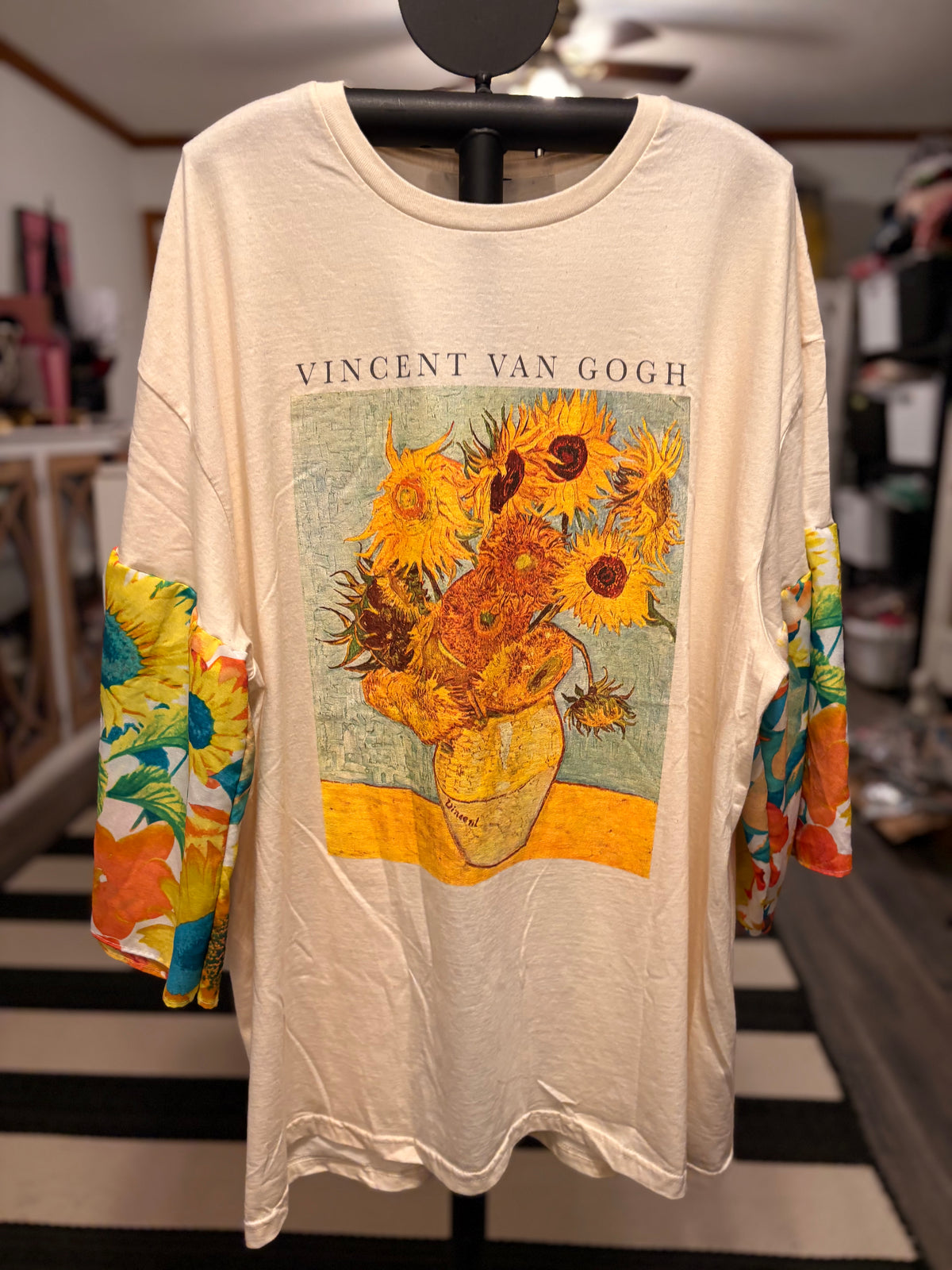 Sunflower Glam Sleeve Tee One Size Fits a Small to XXL