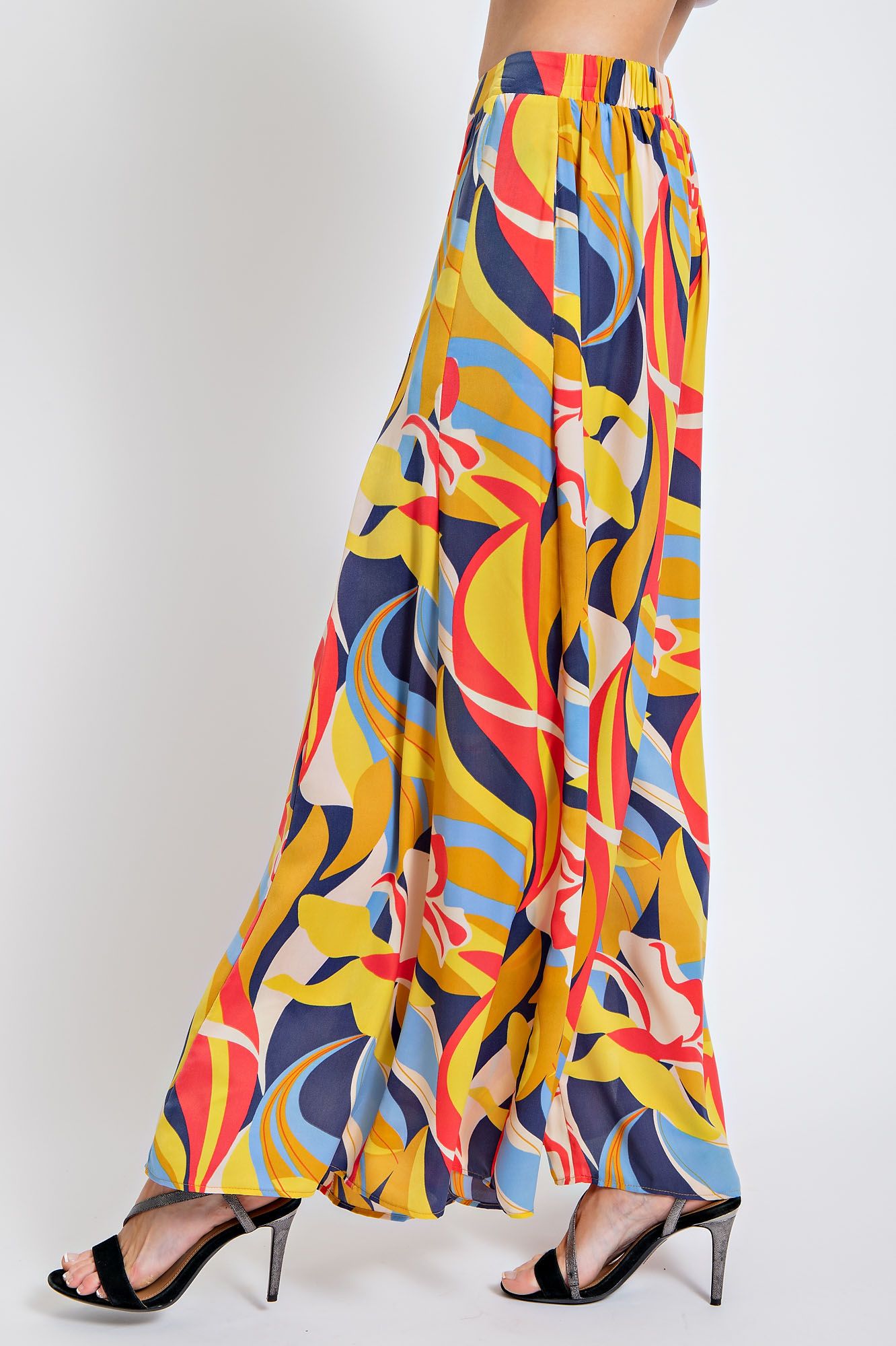 Mirabelle Satin Wide Leg Pants