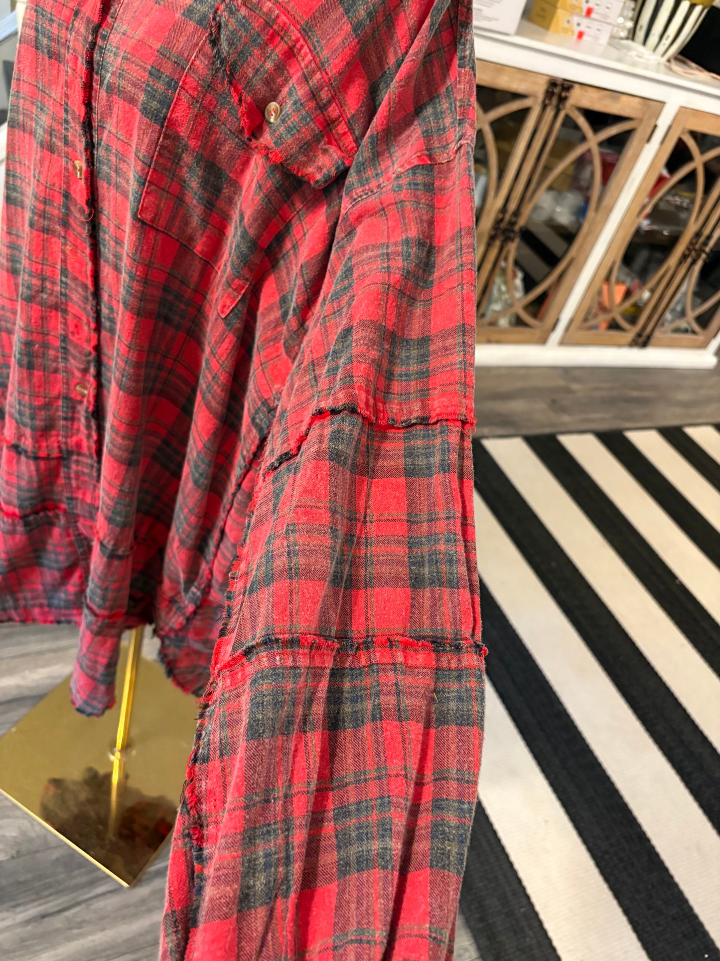 Best Flannel Ever Candied Apple Plus Size