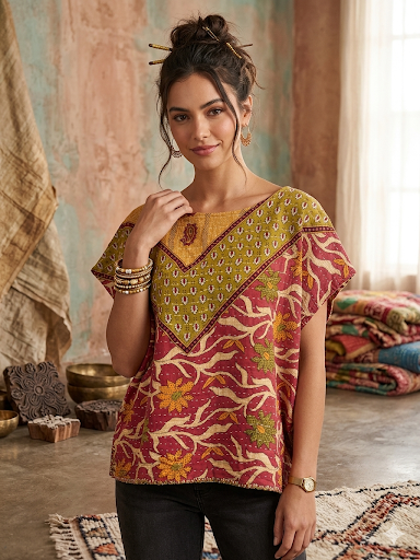 Lori Kantha Top One Size Fits a Small to XL 6-14