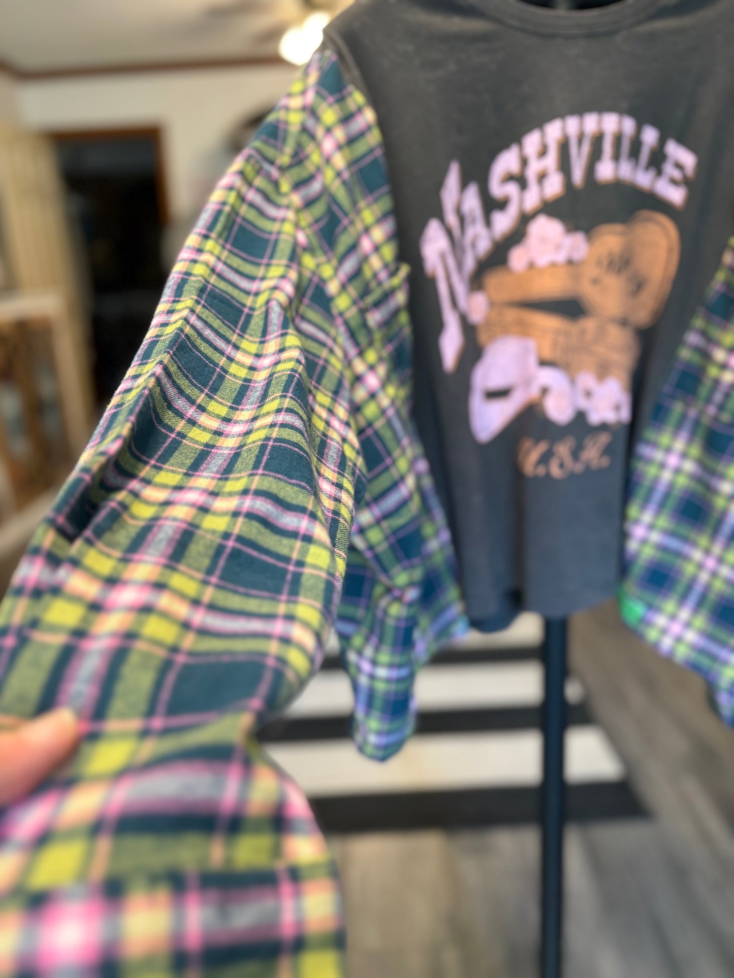 Nashville Upcycled Drop-Sleeve Tee One Size Fits a Small to XLarge