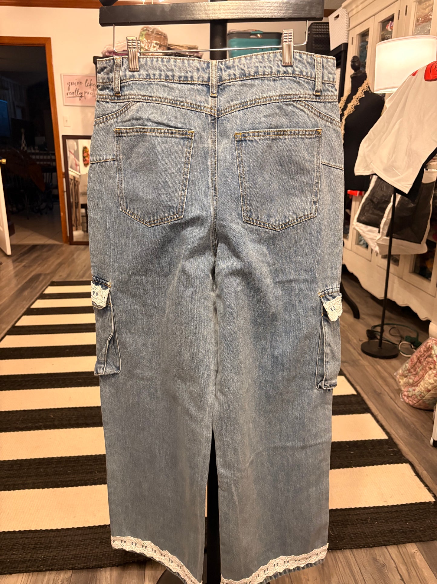 Benny “Junk” Jean Cargo Pants Size Large )10/12