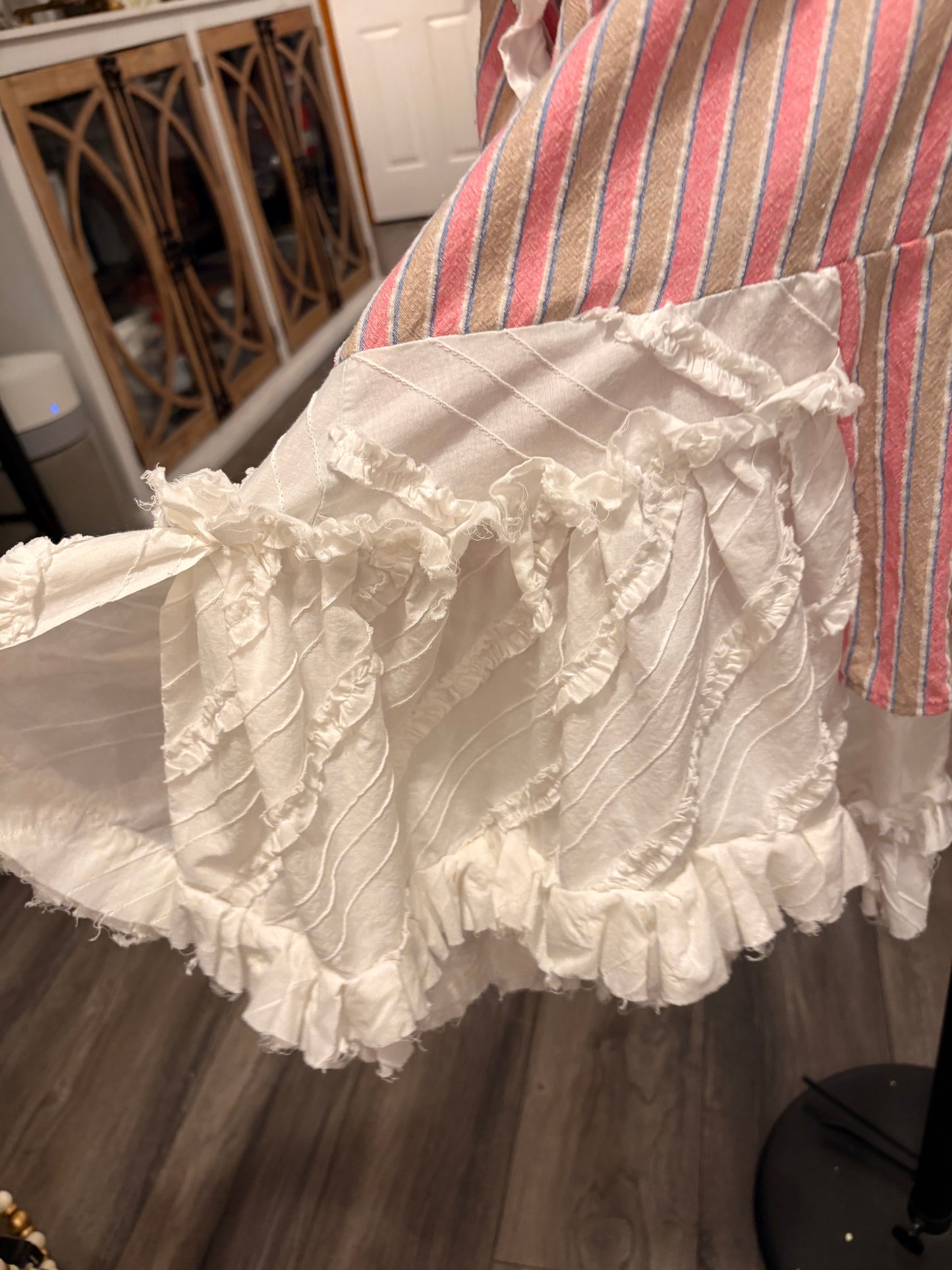 Bring Me Back to Life Upcycled Ruffled Duster/Top One Size Fits a Large to 3X