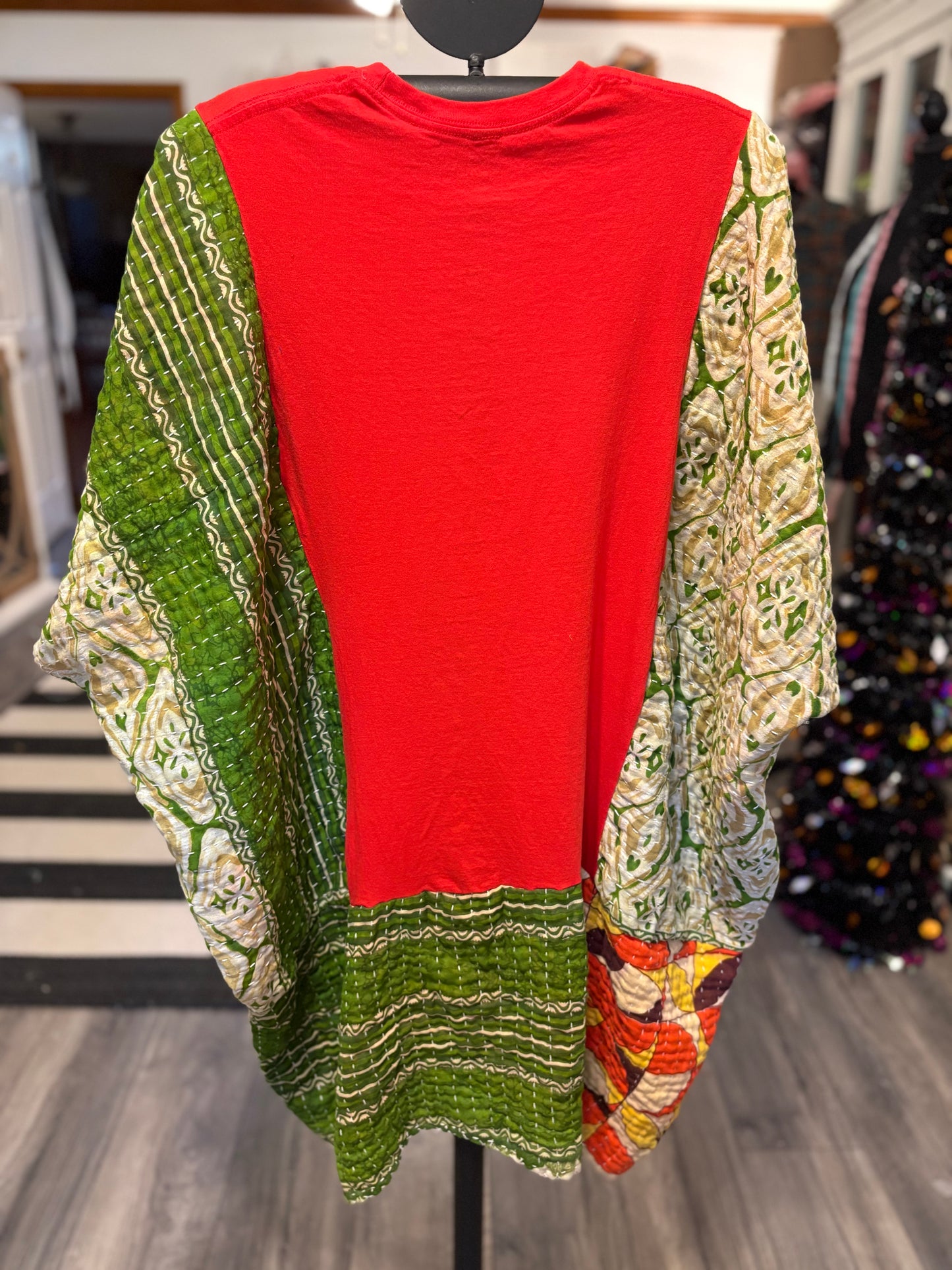 Iron Maiden Upcycled Kantha Dress/Tunic Fits a Small to XXL Comfortably