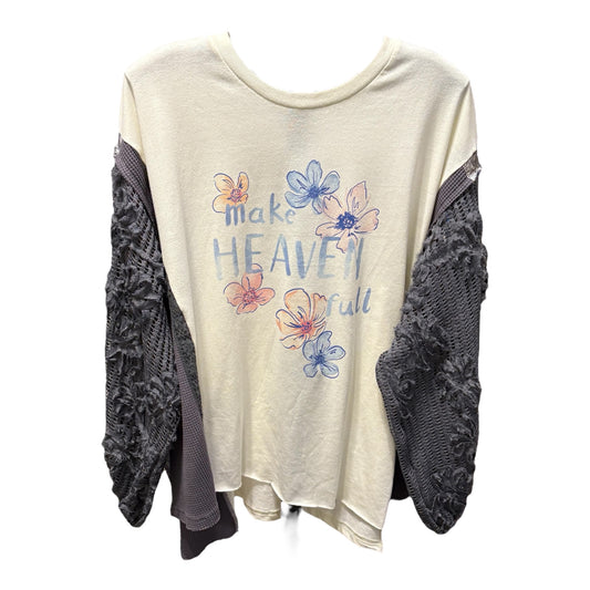 Make Heaven Full Upcycled Drop-Sleeve Tee One Size Fits a Small to XXL