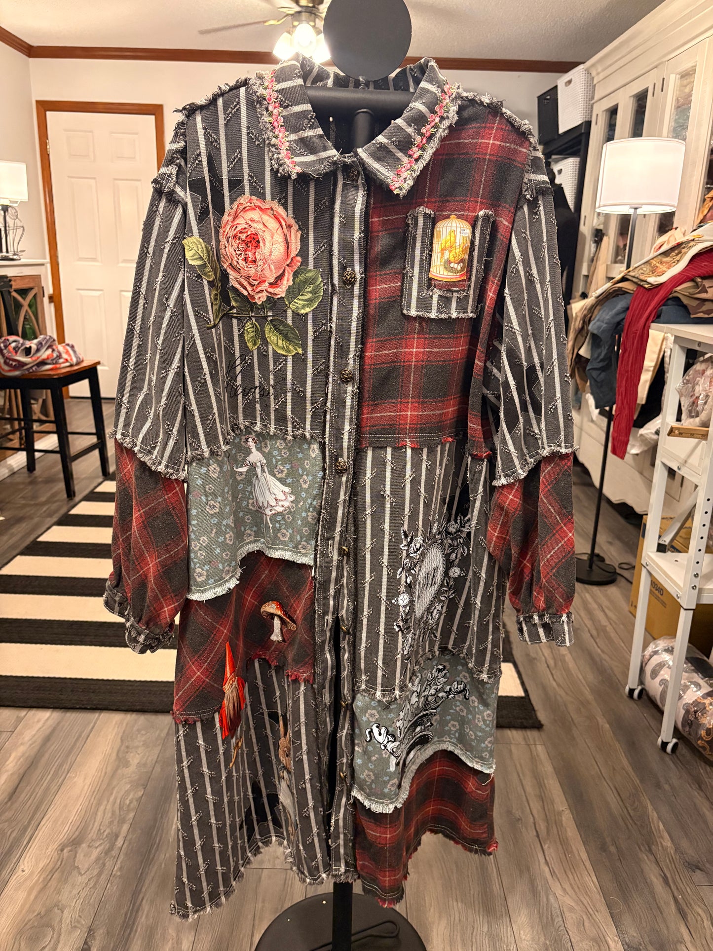 Just Be You Refashioned “Junk” Duster One Size Fits a Small to XL