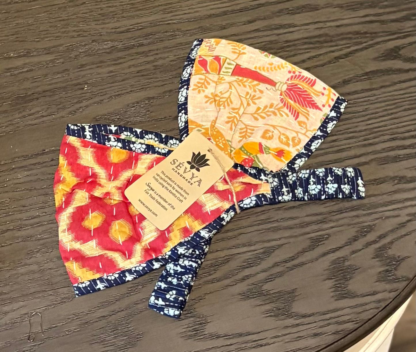 Reversible Kantha Headbands, Set of 2