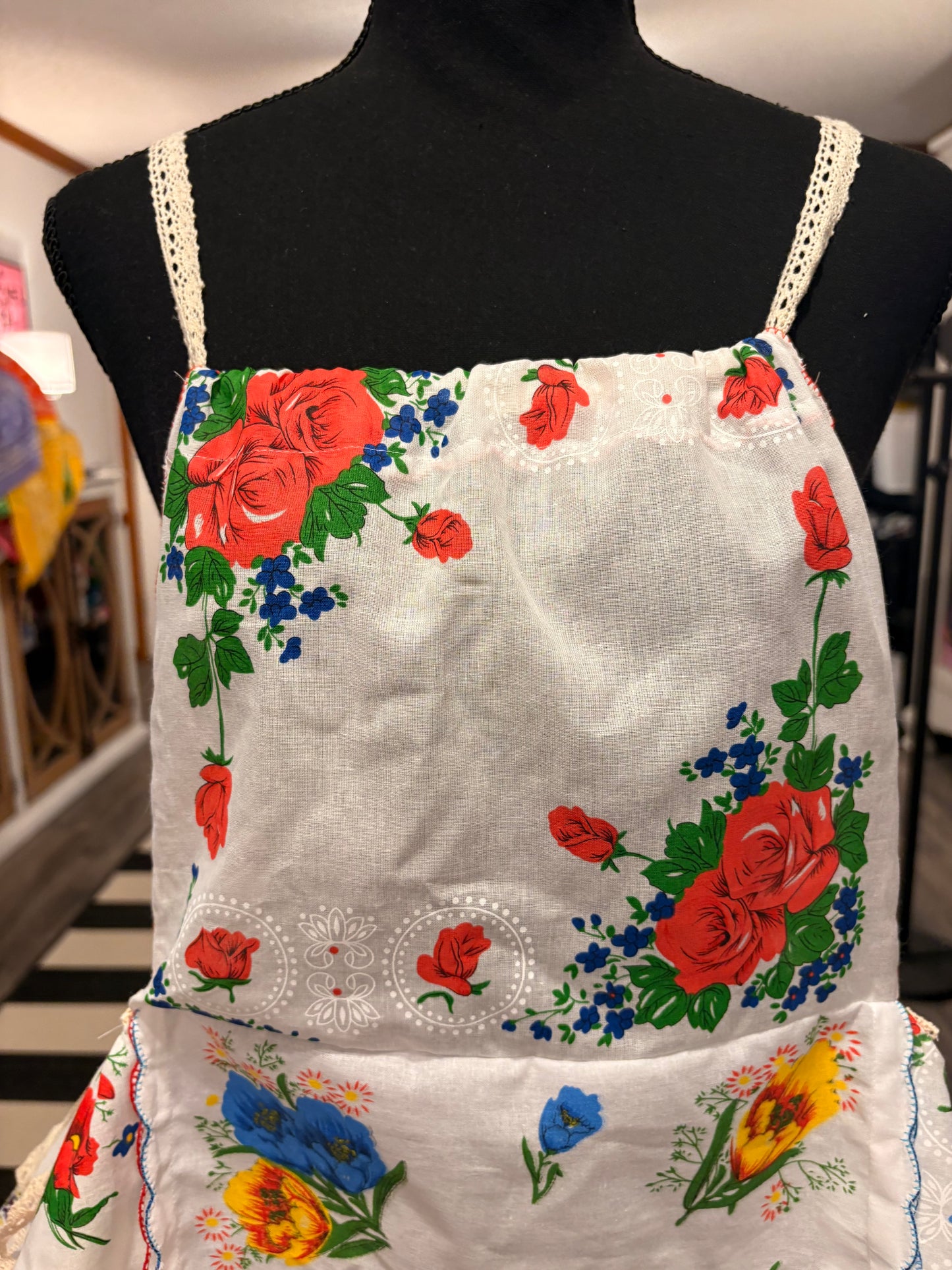 Chloe Upcycled Hankie Top One Size Fits a 8-16