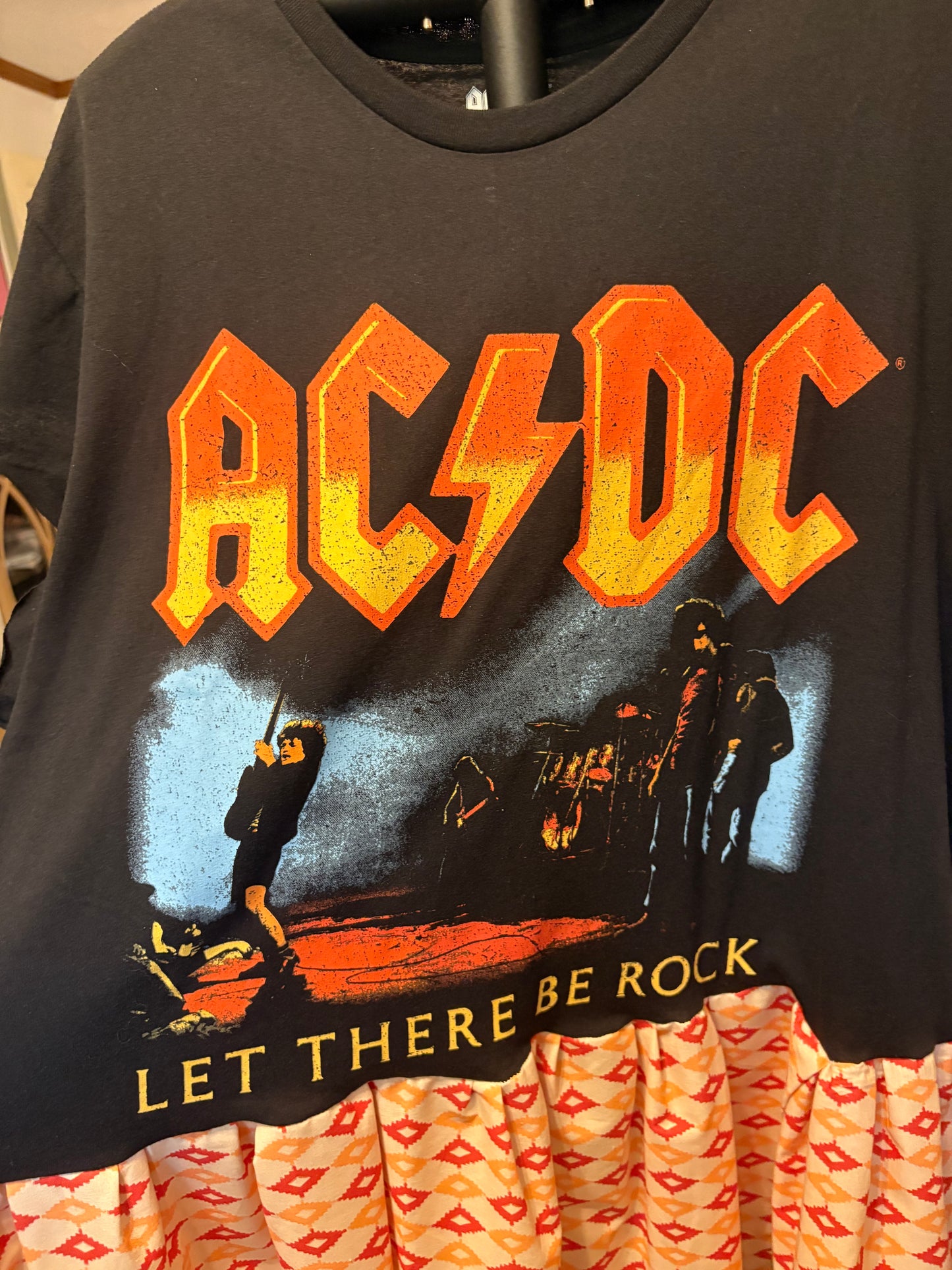 AC/DC Peekaboo Rockstar Dress One Size Fits Most