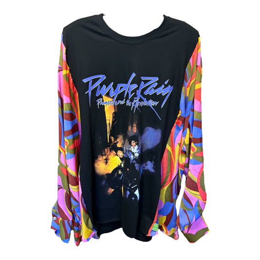 Prince  Upcycled Drop-Sleeve Tee One Size Fits a Large to 4X