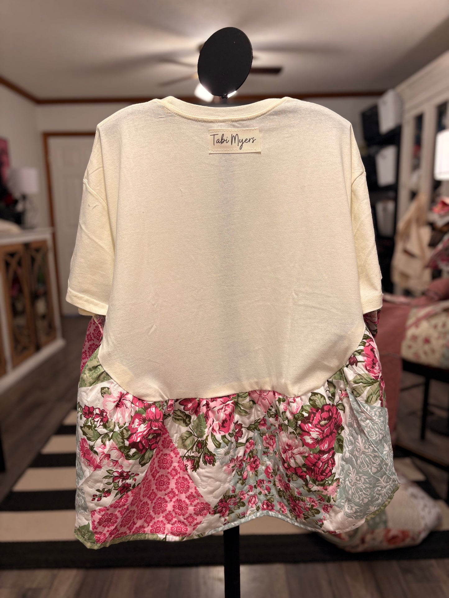 Crowded Quilted Rock Angel Poncho One Size Fits a Small to XXL (4-16) Oversized