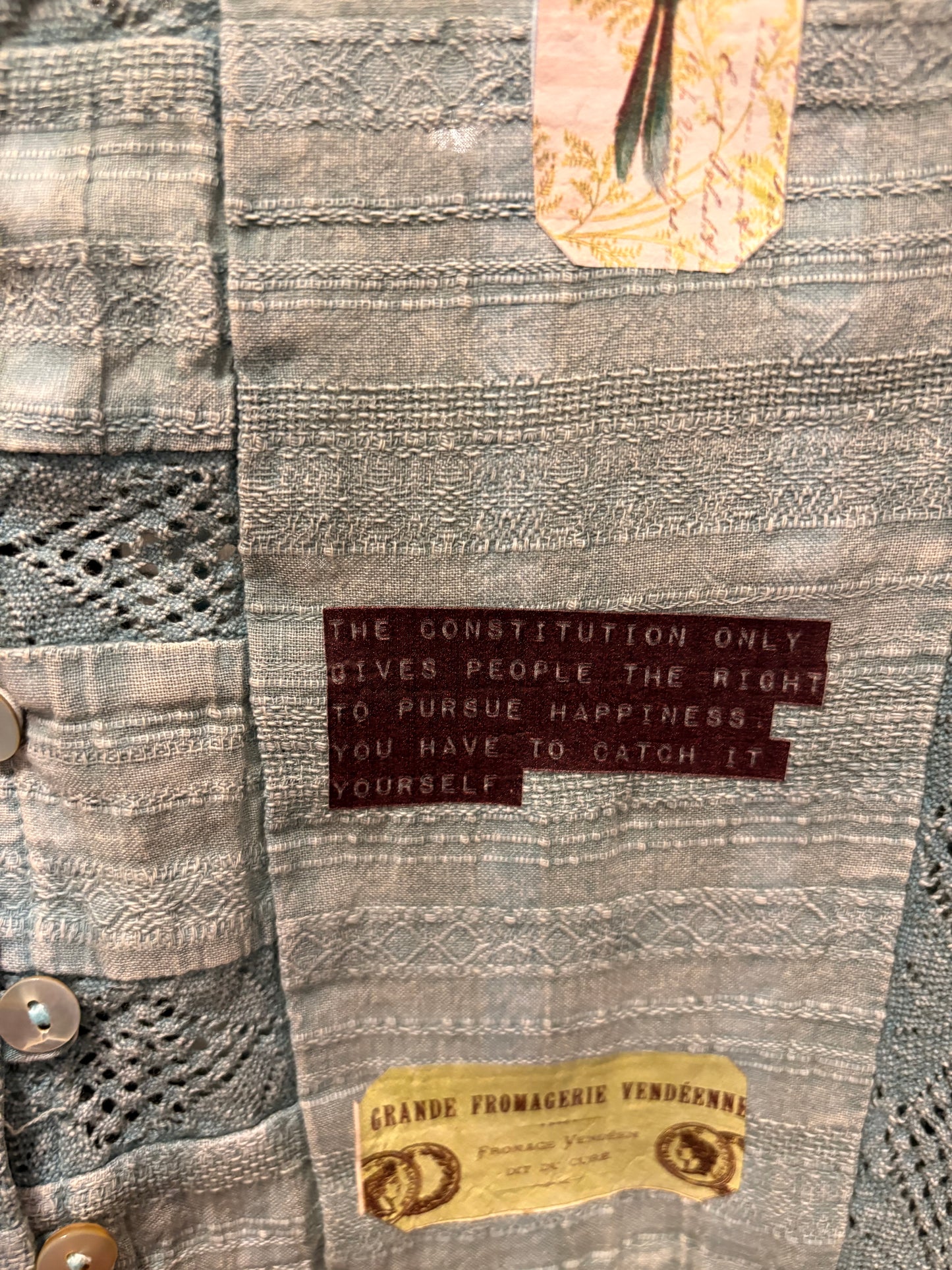 Happiness Upcycled Speak To Me Shirt Fits a Small to XL (2-14)