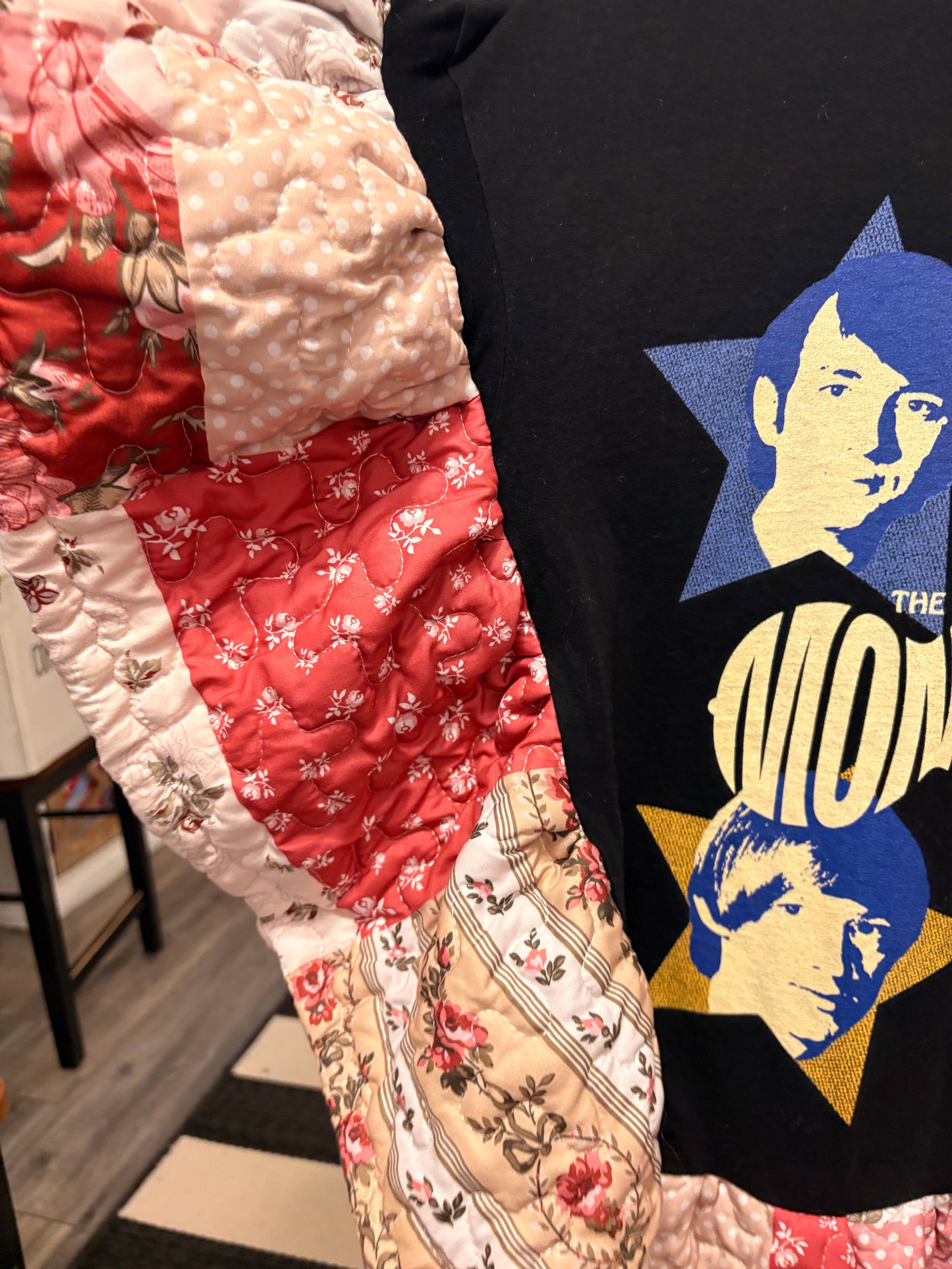 Monkees Quilted Rock Angel Poncho One Size Fits a Medium to XXL Oversized