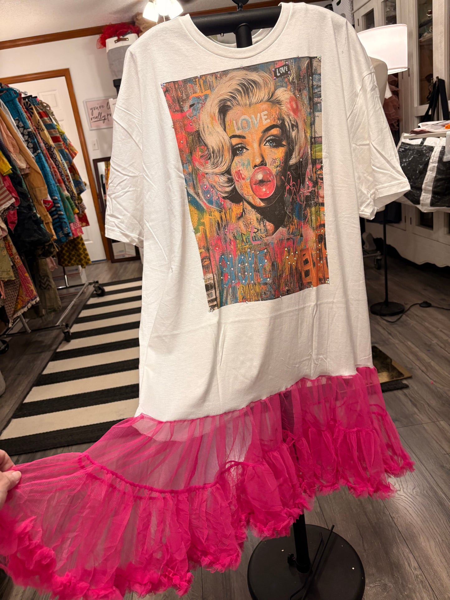 Pop Star Rockstar Ruffle Dress/Top One Size Fits a Small to 2X